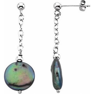 Coin Pearl Earrings