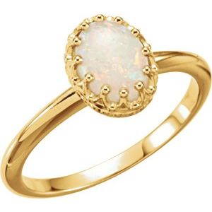 Crown Cabochon Ring
