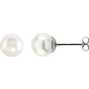 Pearl Stud Earrings