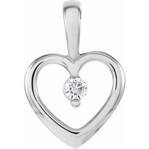 Accented Heart Pendant