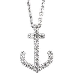 Petite Anchor Necklace or Pendant