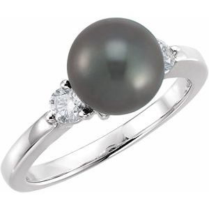 Accented Pearl Ring