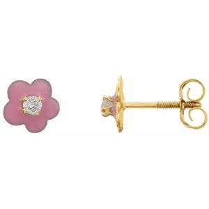 Youth Enamel Flower Earrings