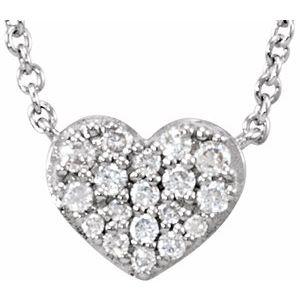 Cluster Heart Necklace