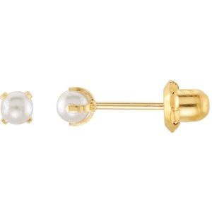Imitation Pearl Inverness® Piercing Earrings