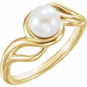 Pearl Freeform Ring