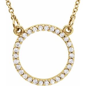 Petite Circle Necklace or Center