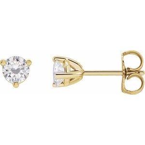 Round 3-Prong Stuller Moissanite™ Stud Earrings