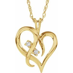 Accented Heart Pendant
