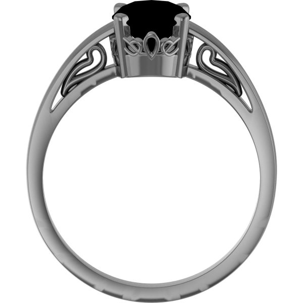 Scroll Setting® Solitaire Ring - Image 2