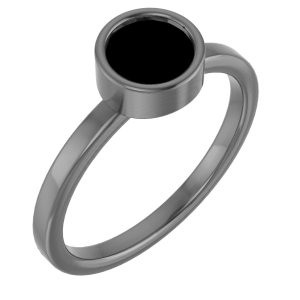 Bezel-Set Solitaire Ring