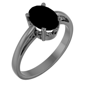 Scroll Setting® Solitaire Ring