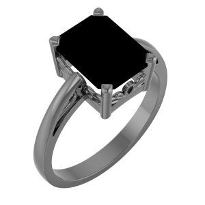 Scroll Setting® Solitaire Ring