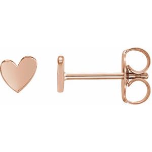 Asymmetric Heart Earrings