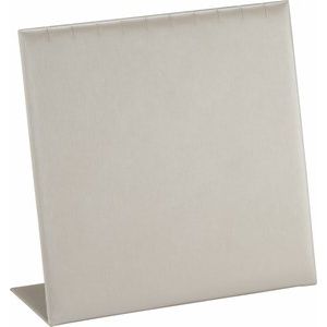Brushed Leatherette 10-Slot Necklace Stand