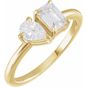 Lab-Grown Diamond Two-Stone Ring