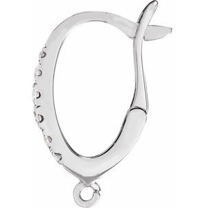 Lab-Grown Diamond Click-In Lever Back Earring Top