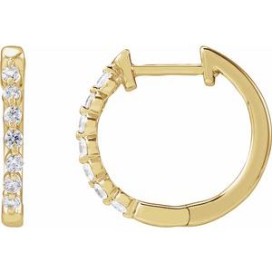Lab-Grown Diamond Hoop Earrings