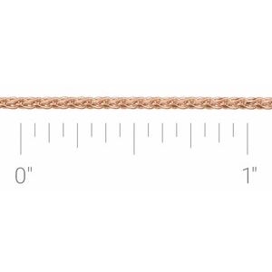 1.05 mm Diamond-Cut Wheat Chain