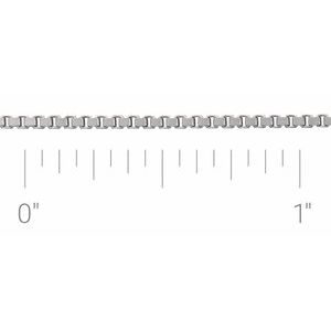 1.3 mm Diamond-Cut Box Chain