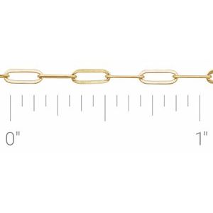 2.1 mm Paperclip-Style Chain