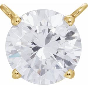 Round 4-Prong Basket Necklace Center