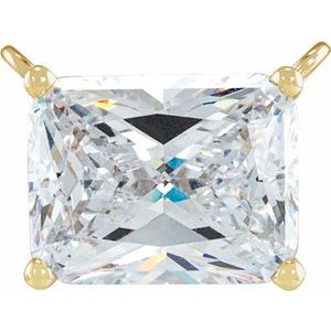 Emerald 4-Prong Necklace Center