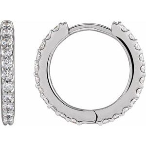 Accented Huggie Earrings