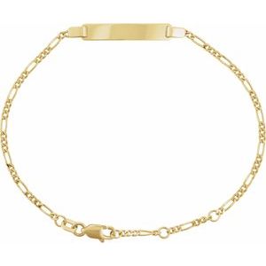 Adjustable Identification Figaro Bracelet