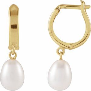 Pearl Hoop Earrings