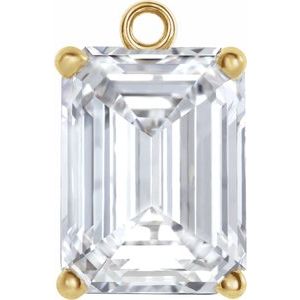 Emerald 4-Prong Dangle