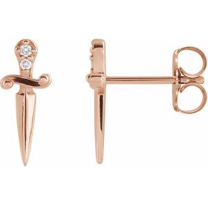 Accented Dagger Earrings