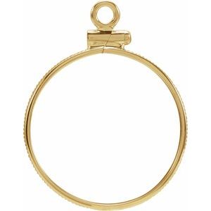 21.1x2 mm Screw-Top Coin Edge Coin Frame Dangle