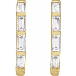 Lab-Grown Diamond Hoop Earrings - Image 2