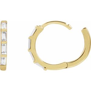 Lab-Grown Diamond Hoop Earrings - Image 3