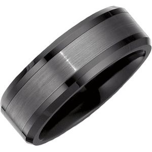 Ceramic Couture?? Beveled-Edge Inlay Band