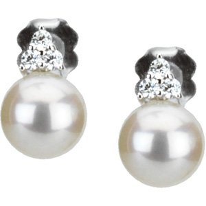 Accented Pearl Earrings - Image 2