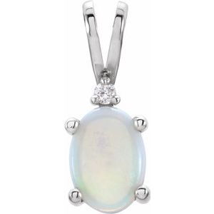 Accented Cabochon Pendant