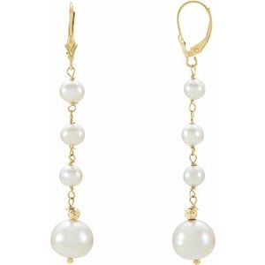 Graduated Pearl Earrings