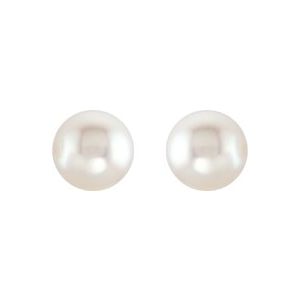 Pearl Stud Earrings - Image 2