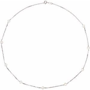 Pearl Station Necklace