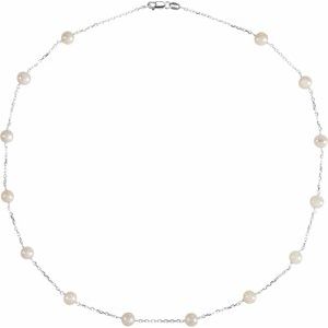 Pearl Station Necklace