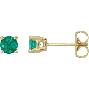 Round 4-Prong Stud Earrings