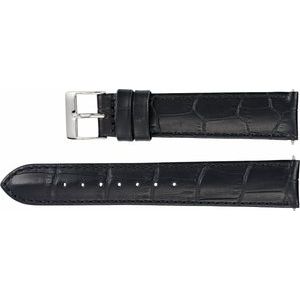 Leather Matte Alligator Grain Padded Watch Band