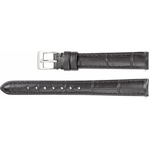 Leather Matte Alligator Grain Padded Watch Band