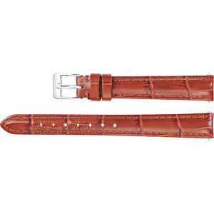Leather Matte Alligator Grain Padded Watch Band