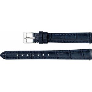 Leather Matte Alligator Grain Padded Watch Band