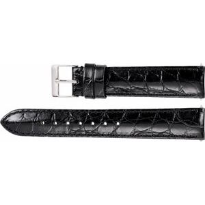 Leather Crocodile Grain Padded Watch Band