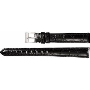 Leather Crocodile Grain Padded Watch Band