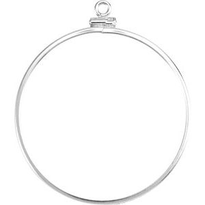 38.2x2.8 mm Screw-Top Coin Edge Coin Frame Dangle